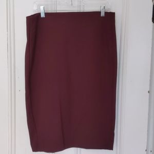 Burgundy skirt